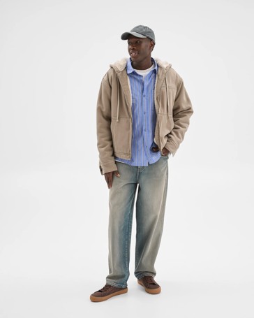 Commons Heavyweight Washed Hooded Worker Jacket