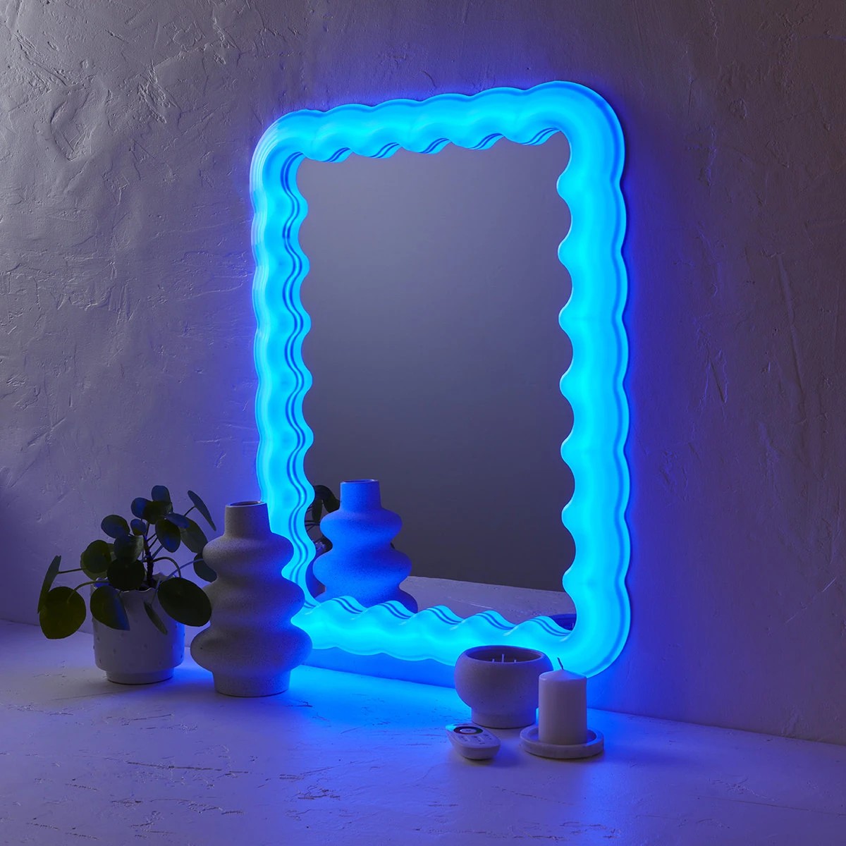 Light up deals wavy mirror