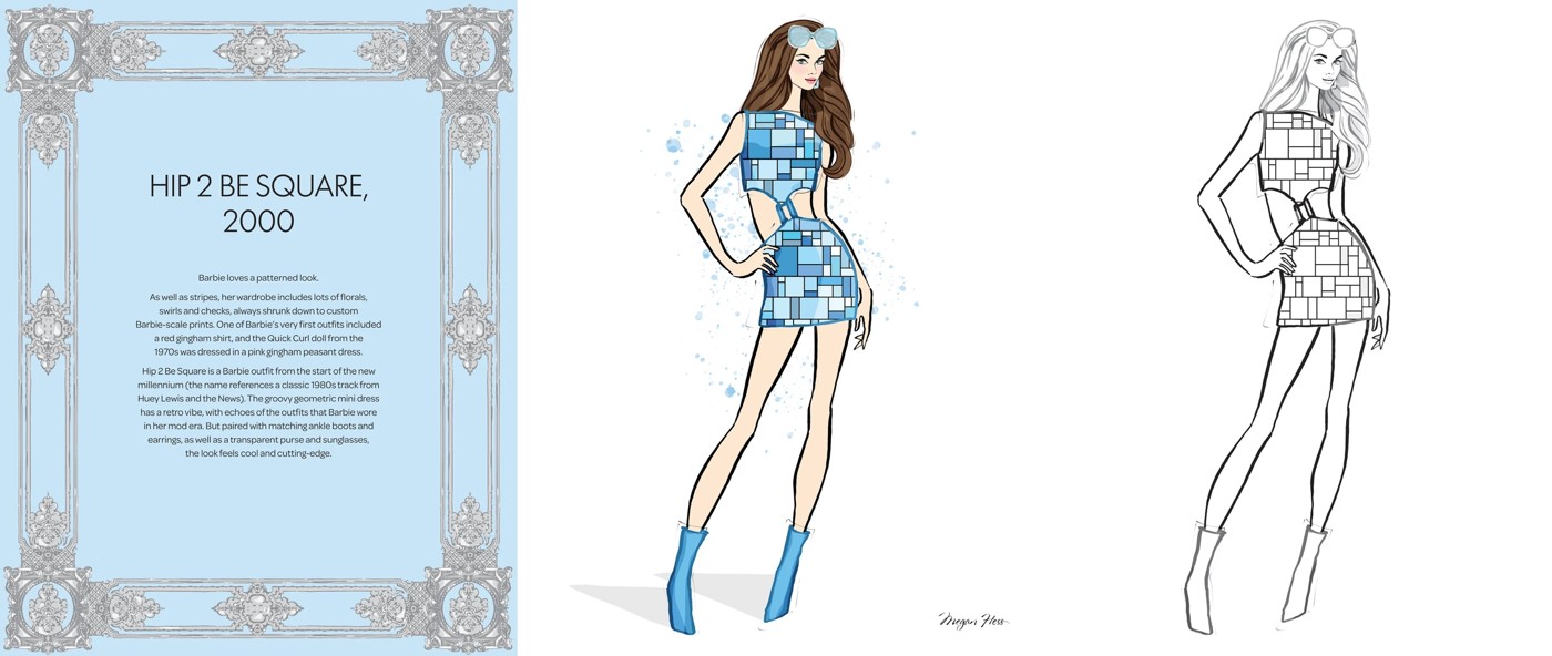 Barbie: Colour-Your-Own Art by Megan Hess - Book 4 of 5