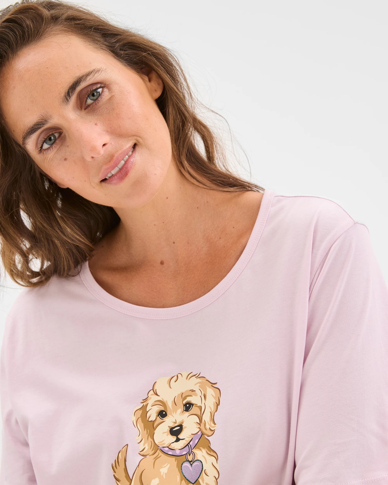 Australian Cotton Printed Sleep Top - Cockapoo 4 of 6