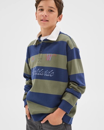 Australian Cotton Stripe Rugby T-Shirt