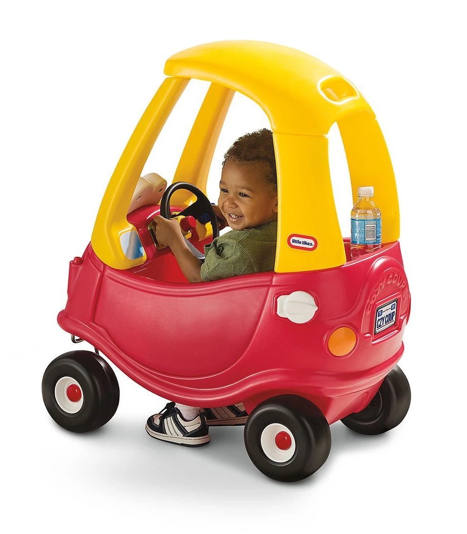 Children's toy car red and sales yellow