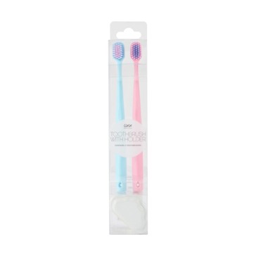 2 Pack Toothbrush with Holder - OXX Bodycare
