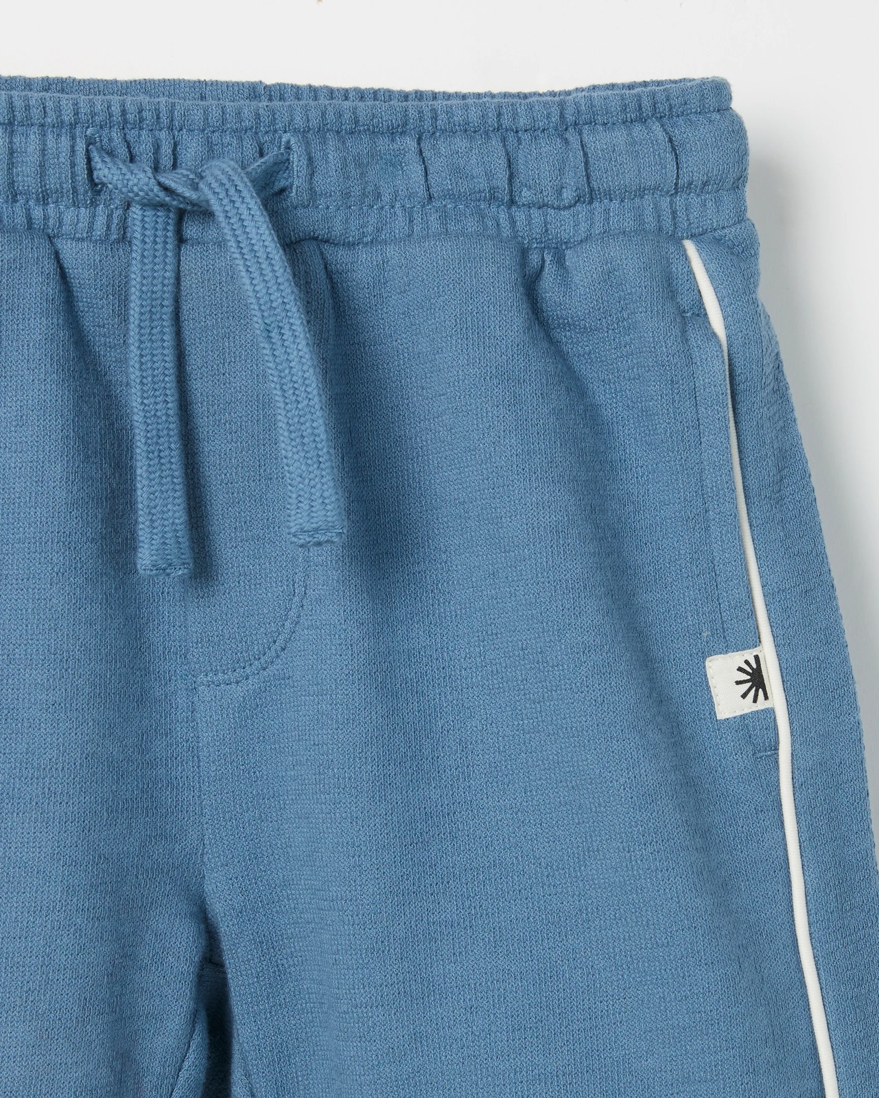 Australian Cotton Slub Jersey Shorts - Blue 5 of 5