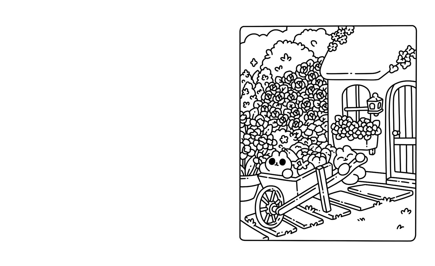 Cute 'n' Cosy Colouring World by Zenny Abanales - Book 6 of 6