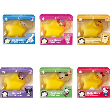 Hello Kitty and Friends Bedside Light Star Series - Assorted