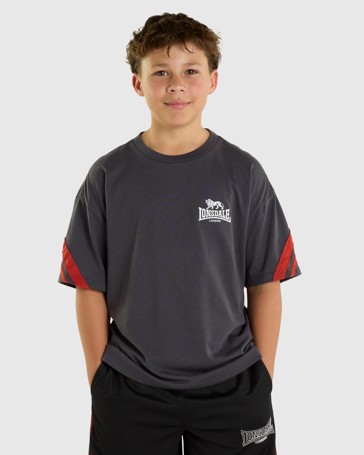 Keyline Short Sleeve T-Shirt Bind - Lonsdale London - Gunmetal