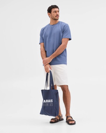 Australian Cotton Blend Textured T-Shirt