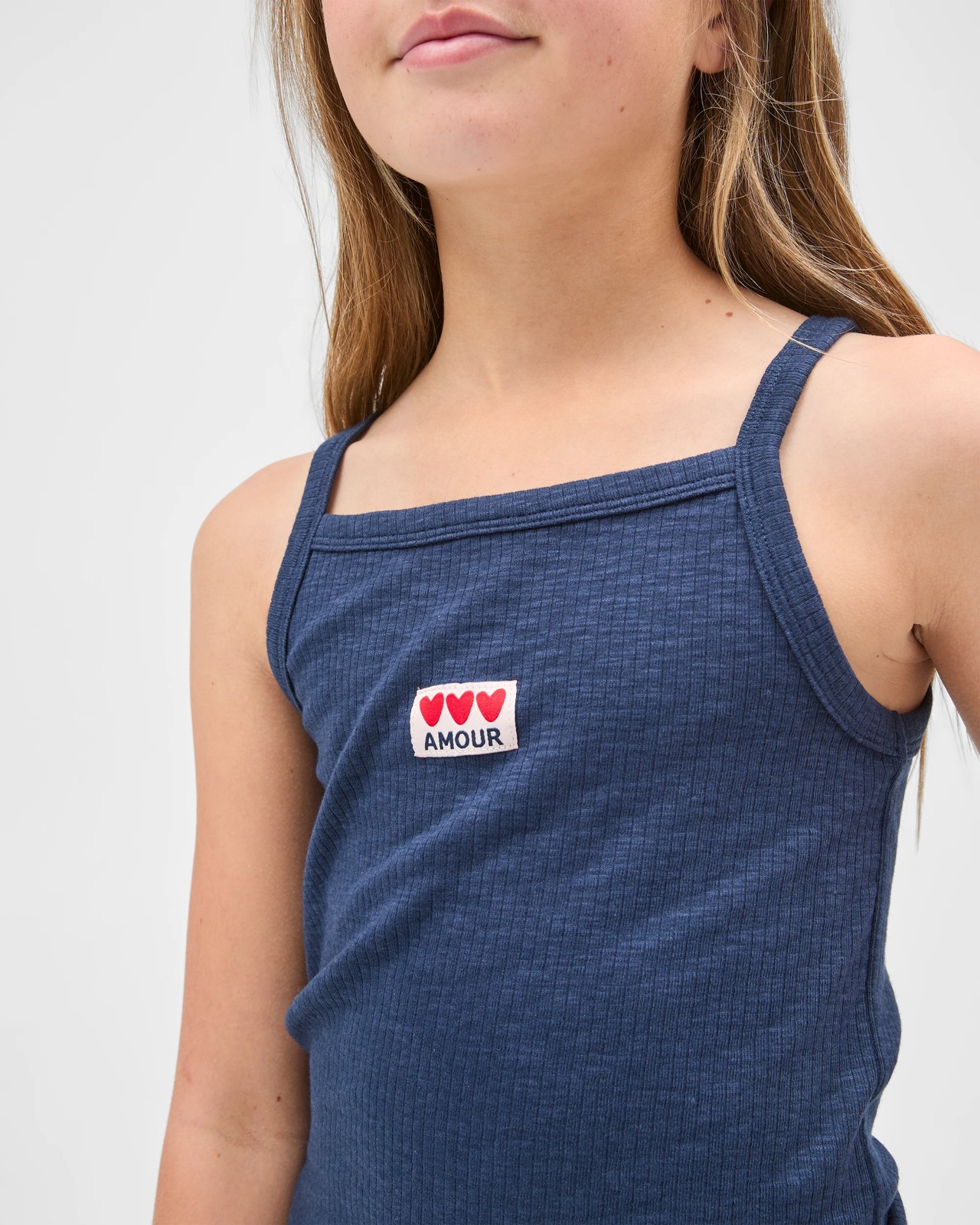 Essential Slub Rib Singlet - Navy 3 of 6
