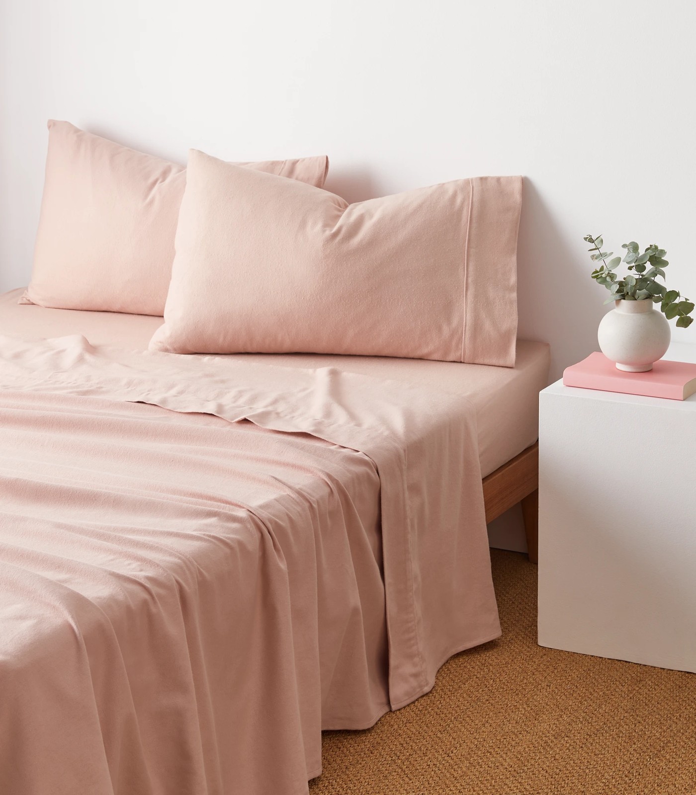 Plain Dyed Flannelette Sheet Set Target Australia