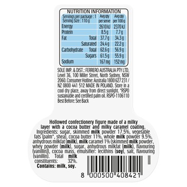 Kinder Milky Caramel 110g