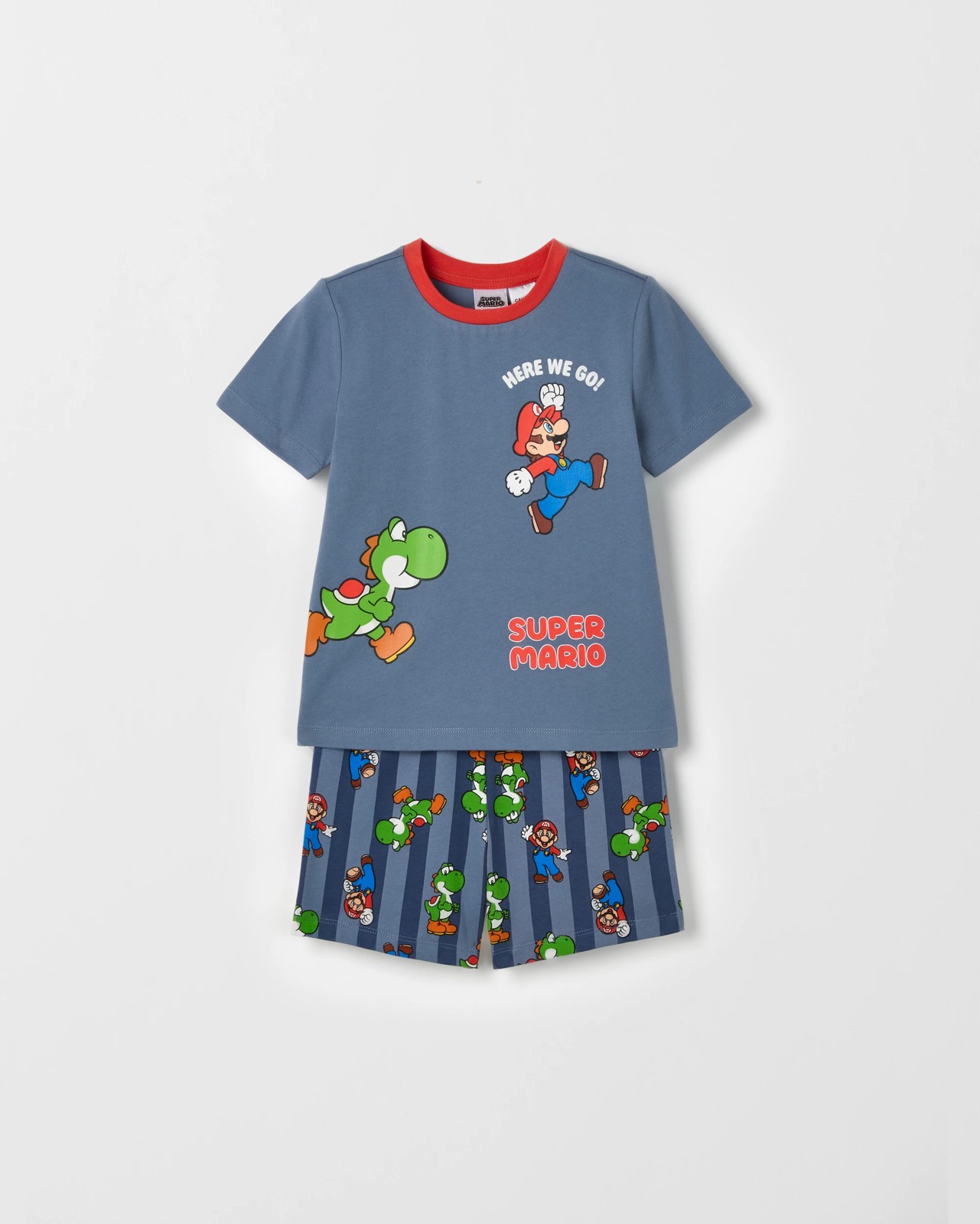 Super Mario Australian Cotton Jersey 2 Pack Younger Boys Pyjama Set 4 of 6