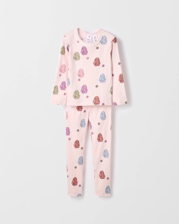 Australian Cotton Younger Girls Pointelle Rib Pyjama Set