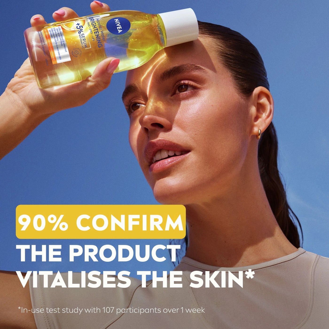 Nivea Brightening Micellar Water 400ml - 5% Serum with Vitamin E and C and Amino Acid Complex 5 of 5