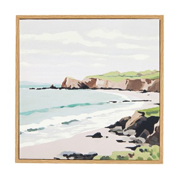 At The Beach Framed Canvas - Anko