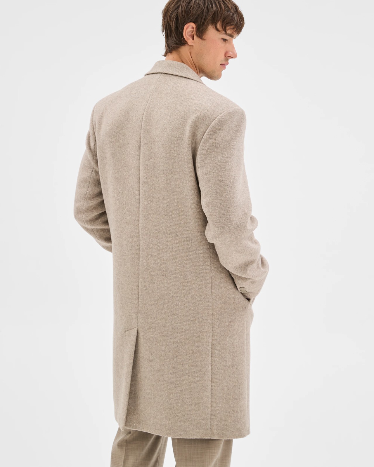 Preview Long Sleeve Long Coat - Oatmeal 5 of 6
