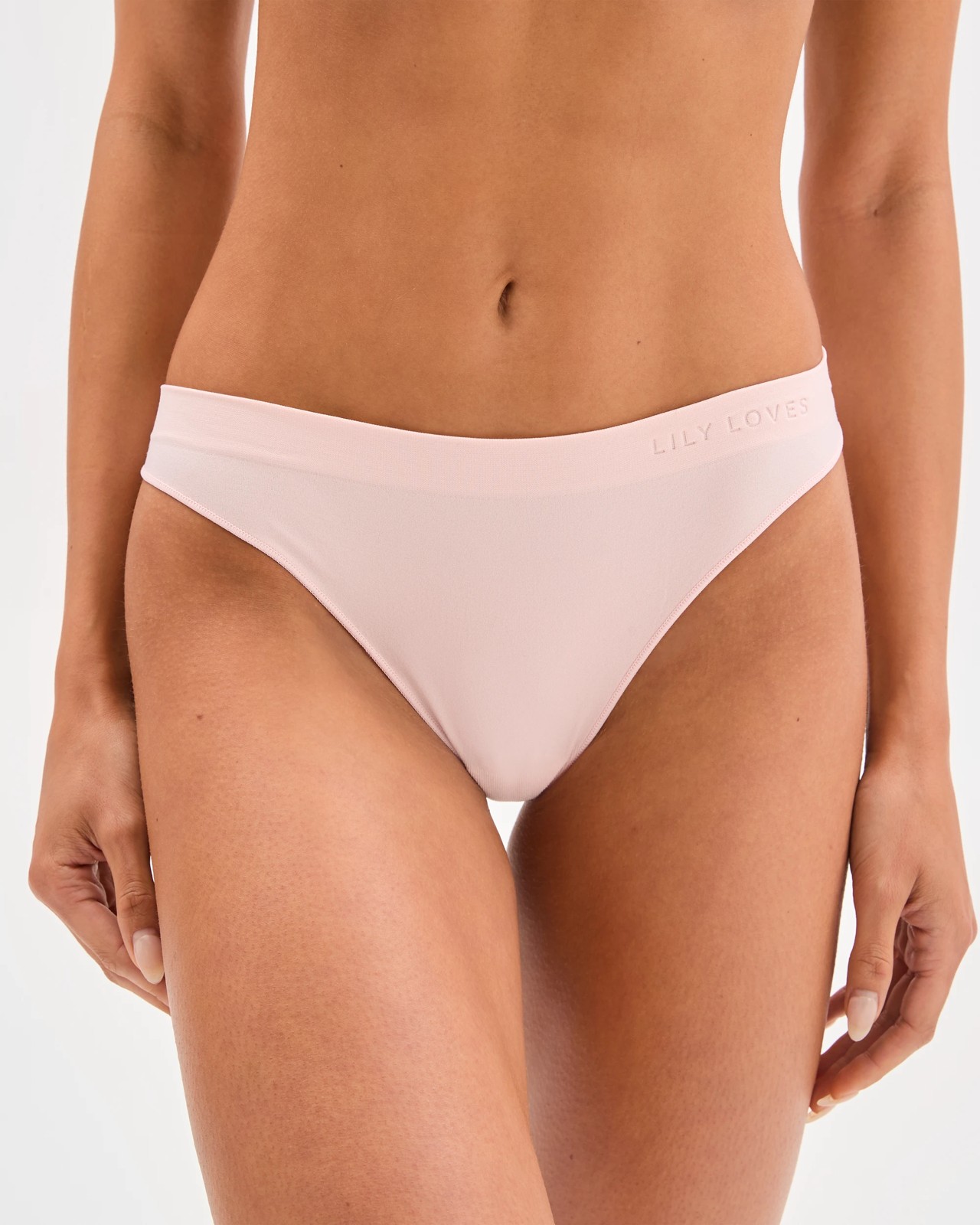 Lily Loves 2 Pack Seamfree Embossed G-String Briefs 2 of 3