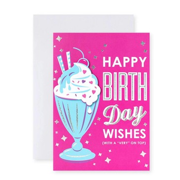 Connections from Hallmark Birthday Card - Milkshake