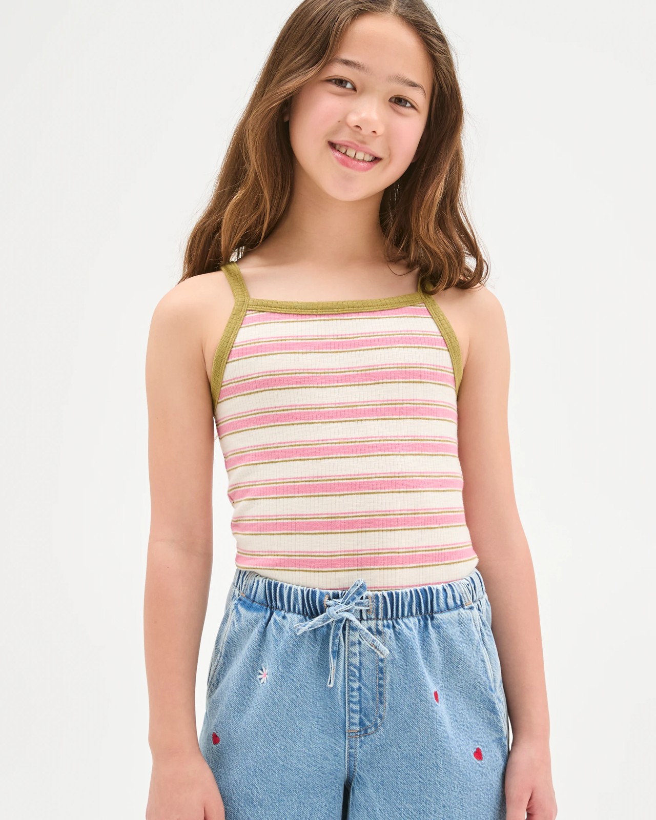 Essential Slub Rib Singlet - Stripe 2 of 6