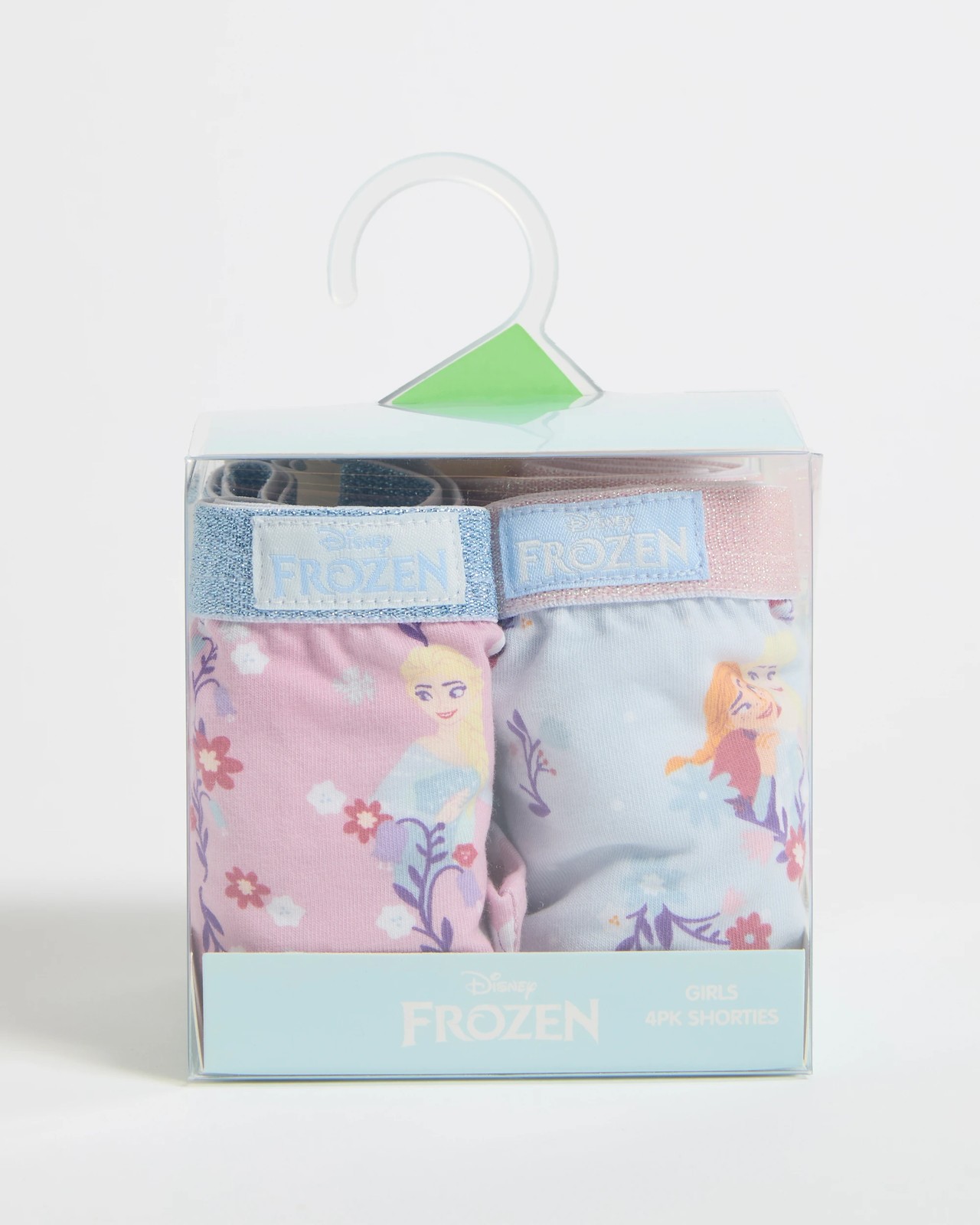 Licensed Disney Frozen Australian Cotton 4 Pack Younger Girls Shorties 2 of 2