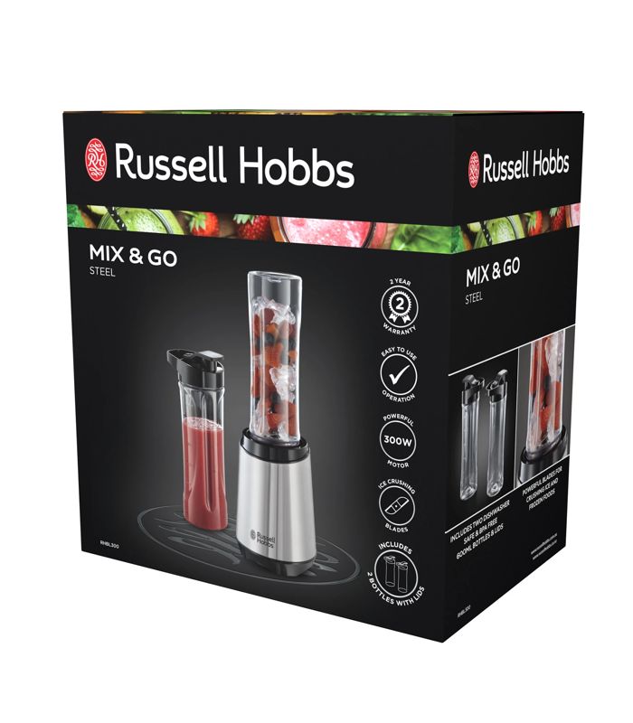 Russell Hobbs Mix And Go Classic Steel Blender RHBL300 | Target Australia