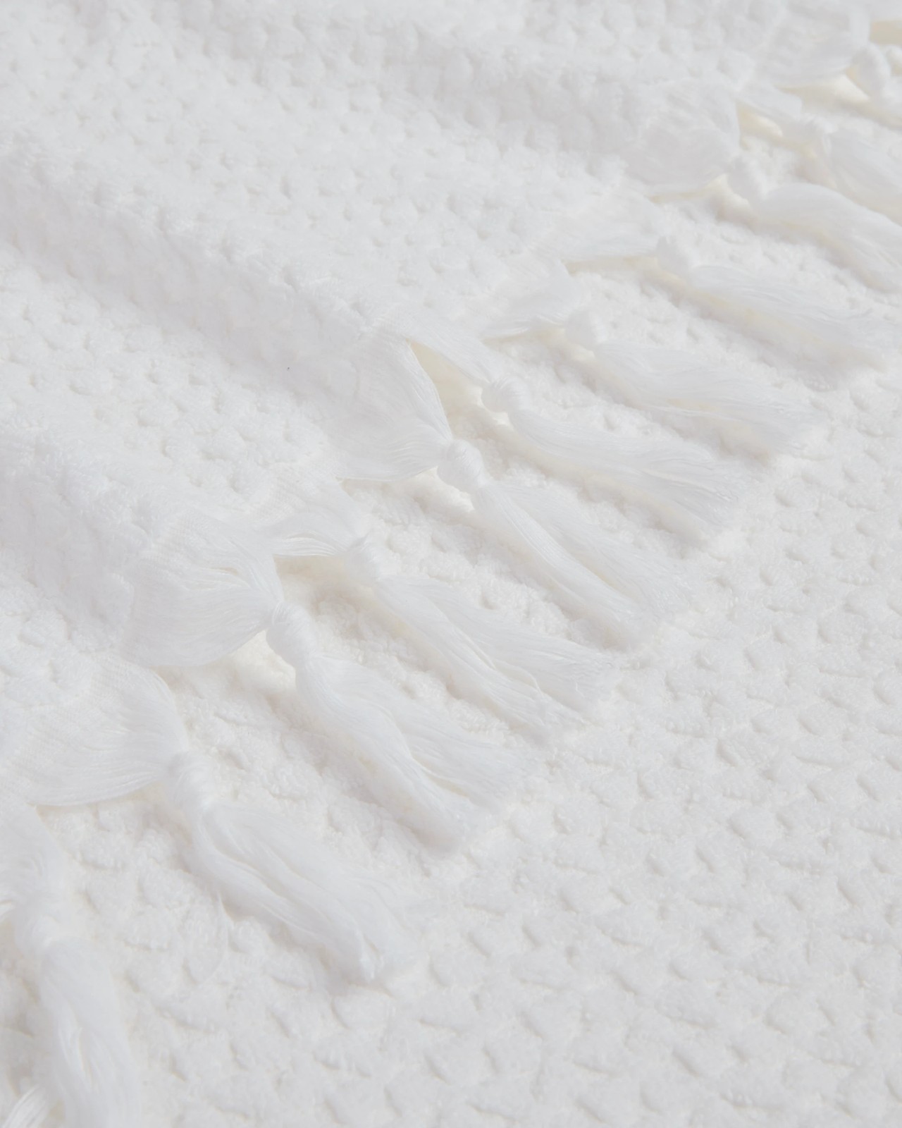 Laynie Australian Cotton Textured Bath Towel - White 3 of 3