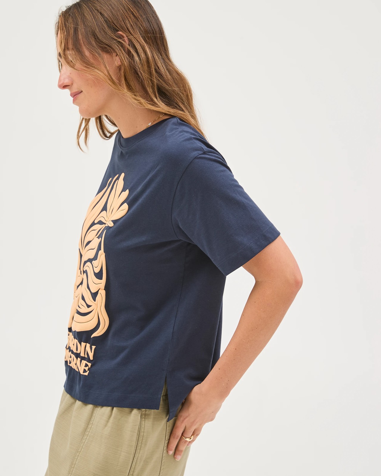 Australian Cotton Boxy Print T-Shirt - Jardin 5 of 6