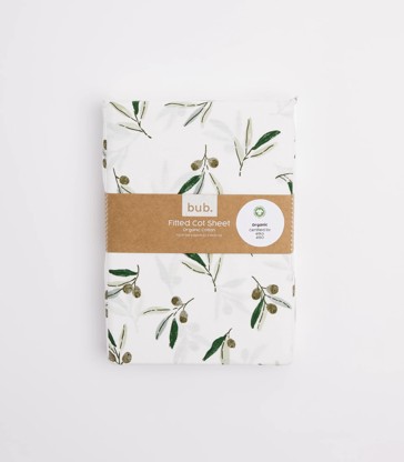 Organic Cotton Fitted Cot Sheet - bub.