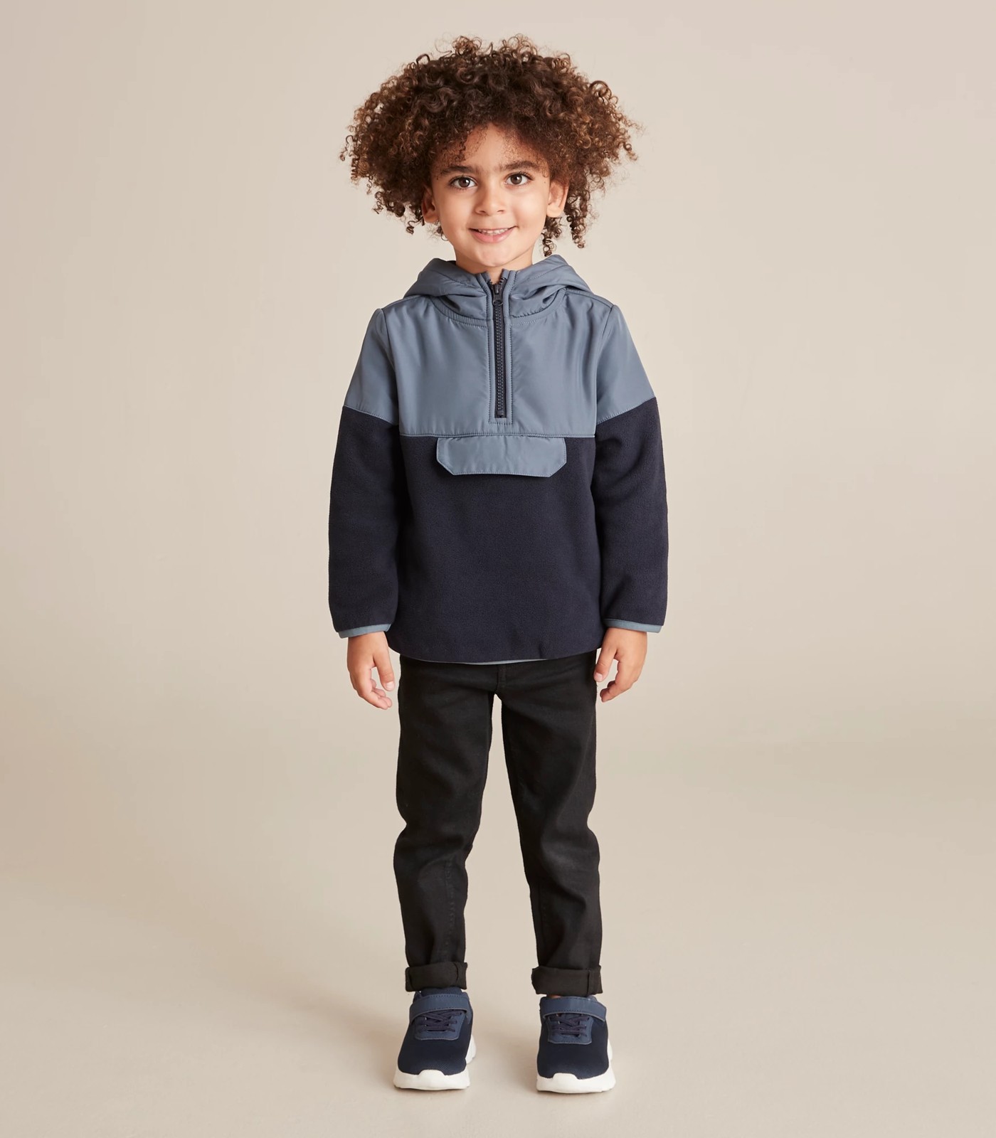 Qtr Zip Teddy Fleece Jumper | Target Australia