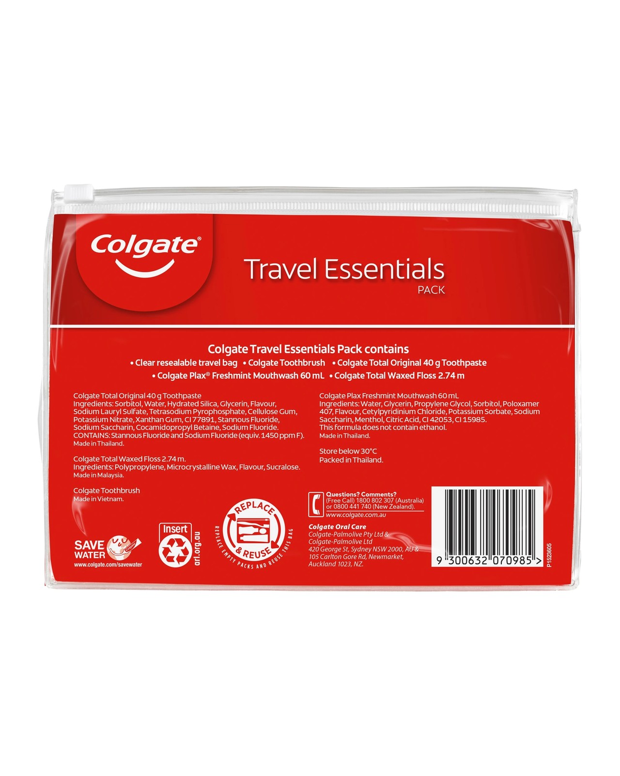Colgate Travel Essentials Pack 2 of 6