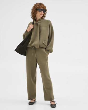 Clean Knit Barrel Leg Pants