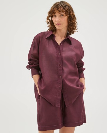 Long Sleeve Trim Detail Shirt