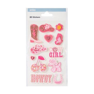 3D Stickers  Western - Anko