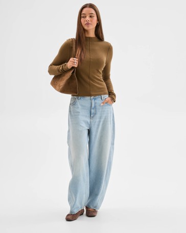 Lily Loves Exposed Seam Skivvy Top