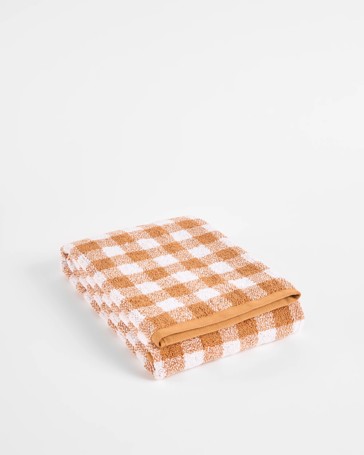 Georgie Aus Cotton Gingham Bath Towel