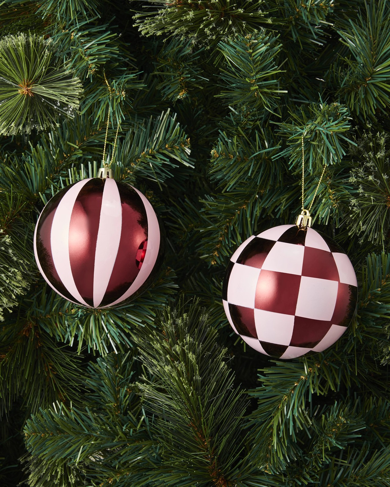 Anko 9 Pack 10cm Fig Printed Baubles 5 of 5