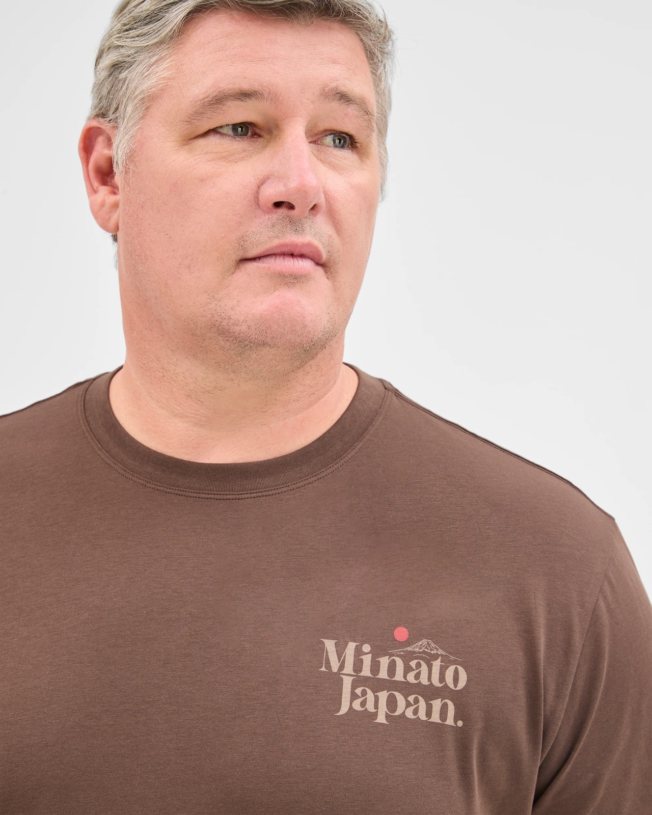 Plus Size Australian Cotton Print T-Shirt - Chocolate 4 of 5