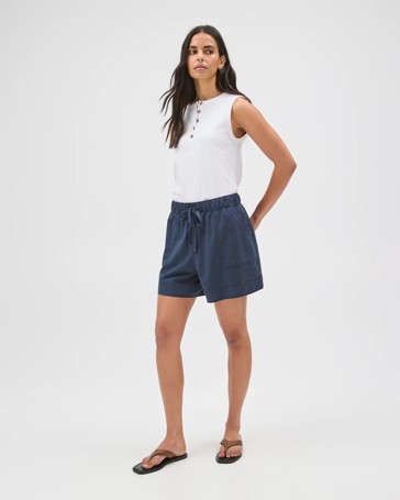 Slub Seam Detail Shorts