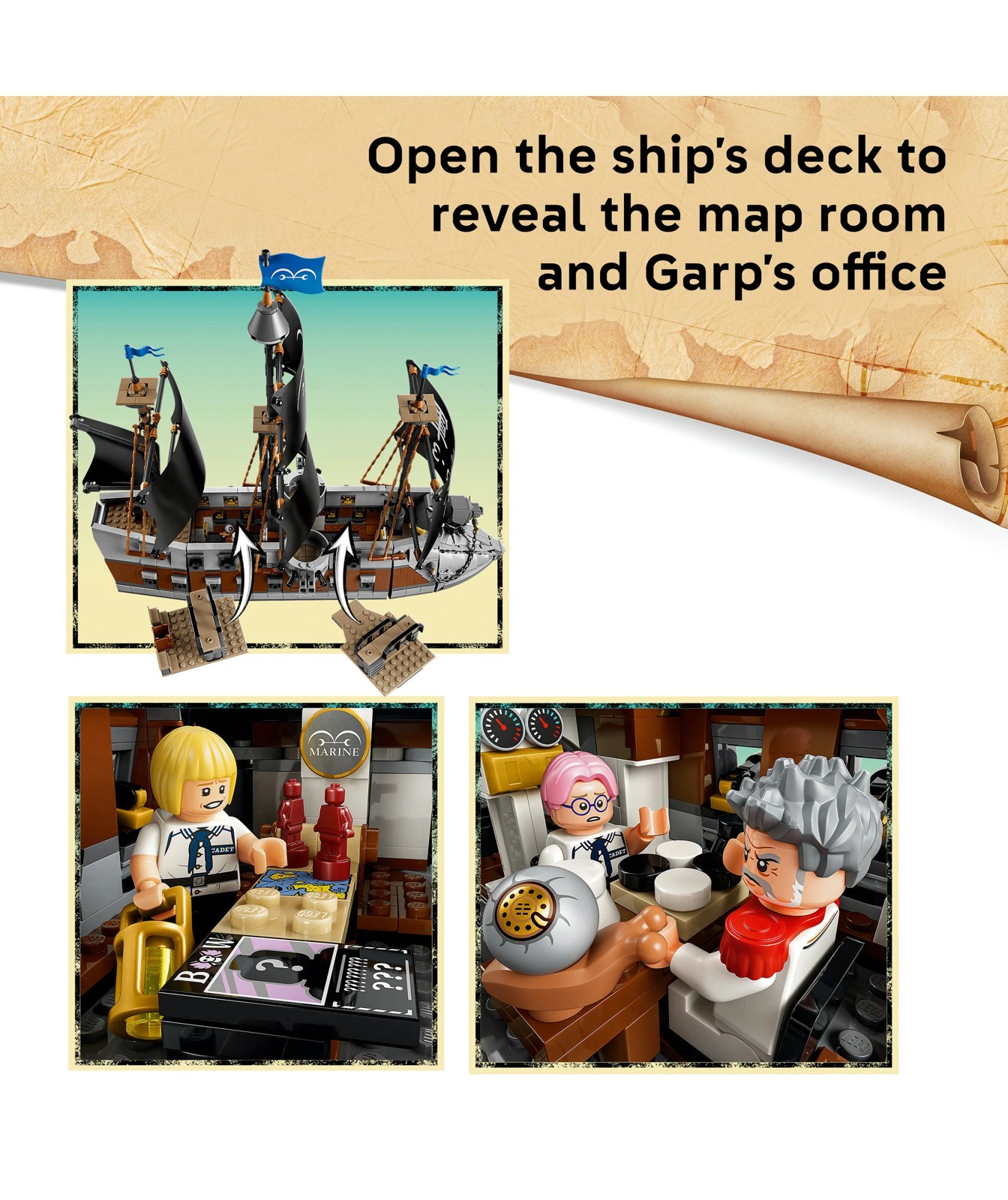 LEGO® ONE PIECE Garp's Marine Battleship 75646 3 of 5