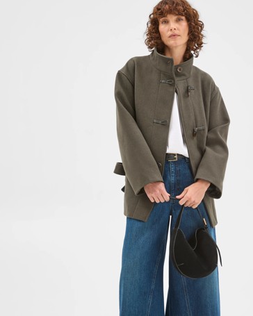 Tie Waist Duffle Coat