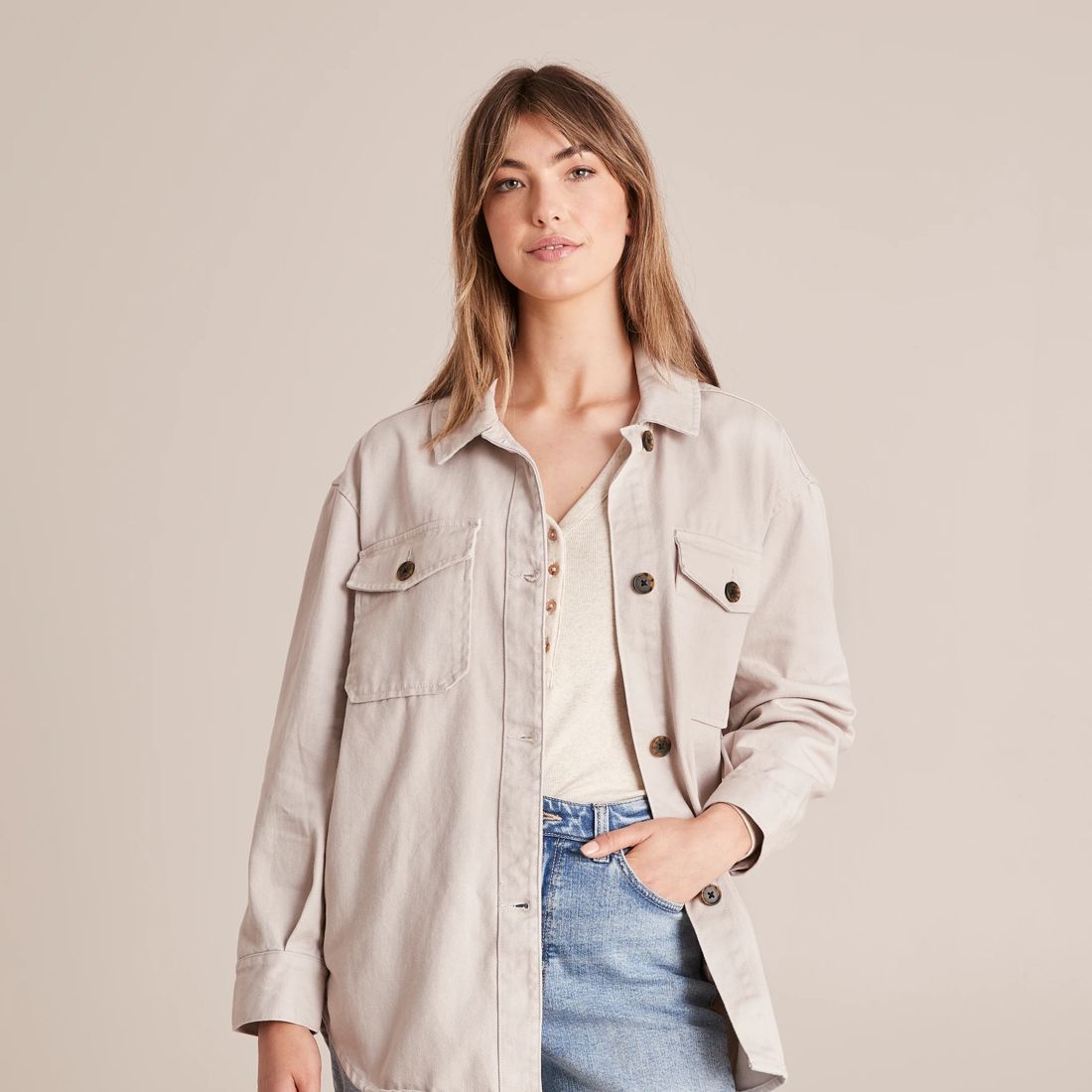 Twill Shacket | Target Australia