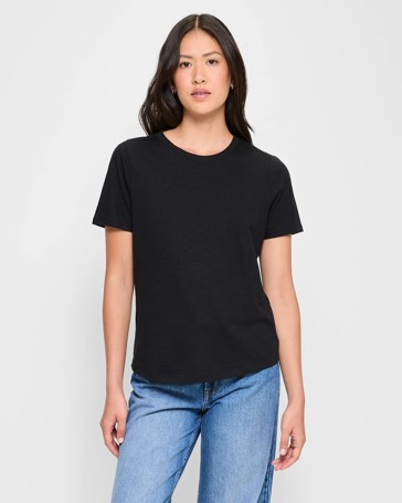 Australian Cotton Slub Crew Neck T-Shirt