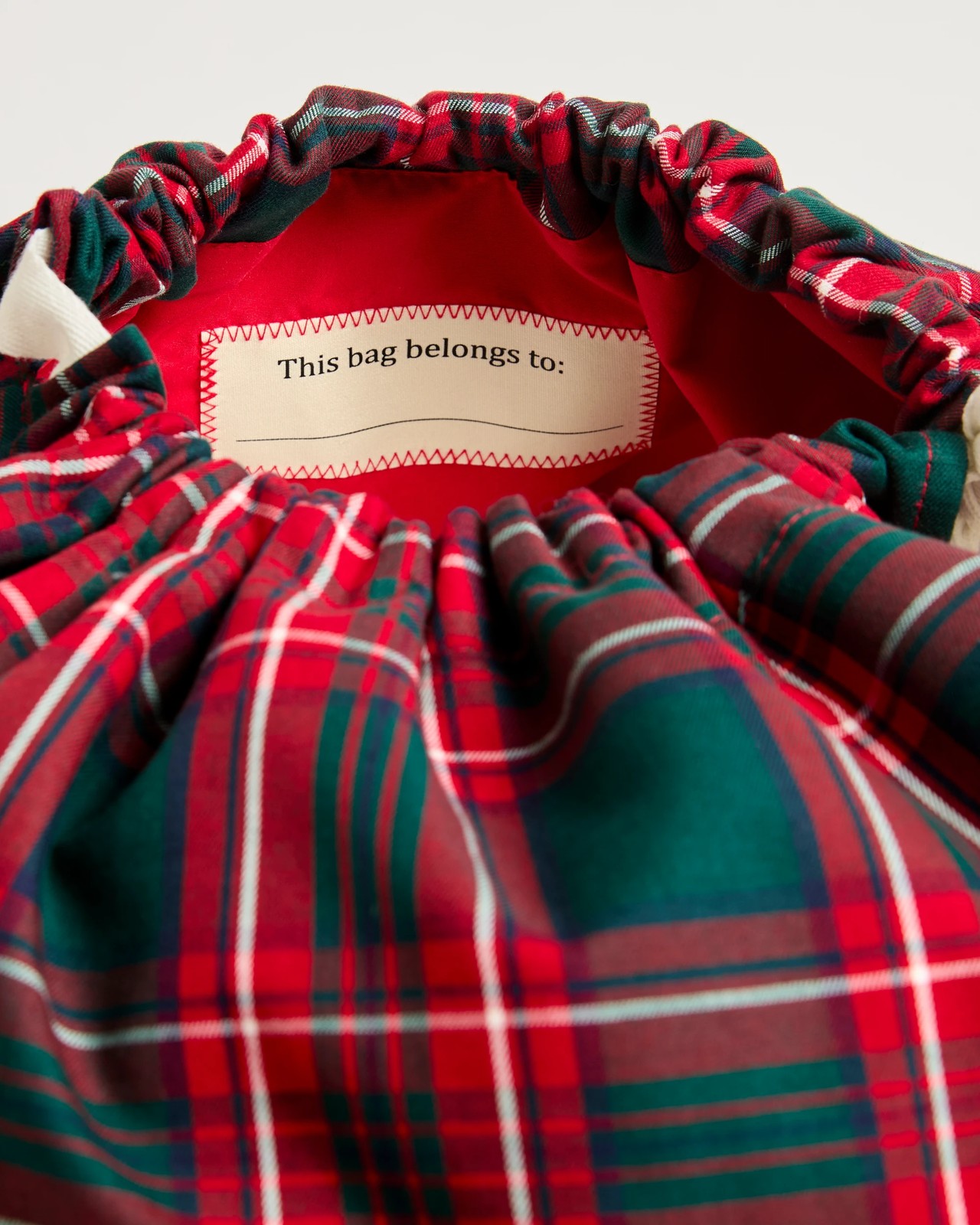 Christmas Family Matching Tartan Santa Sack 3 of 3