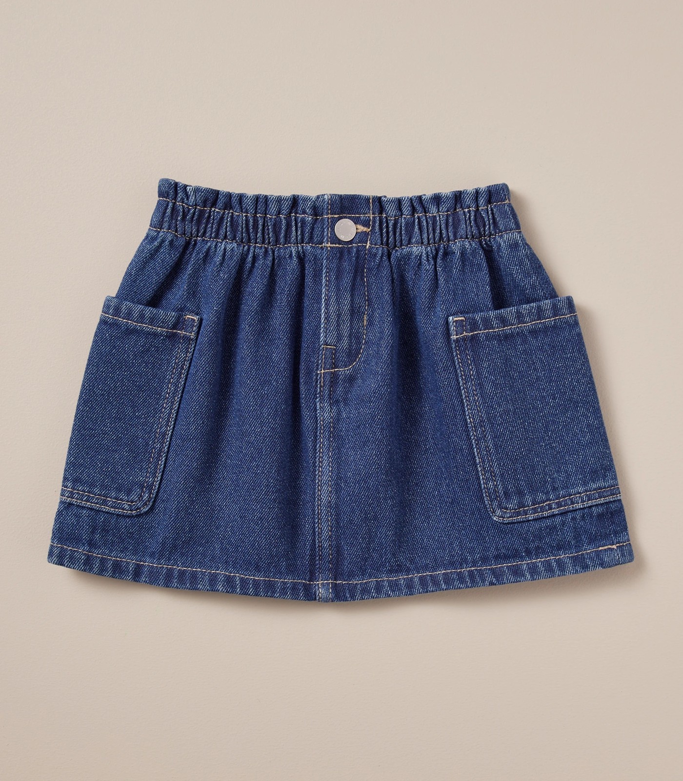 Denim Paperbag Waist Pull On Skirt | Target Australia