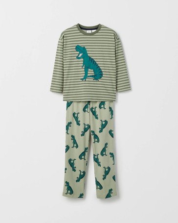 Australian Cotton Younger Boys Oversized Lounge Knit Pyjama Set