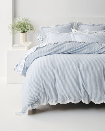 Charlotte Stripe Linen and Cotton Quilt Cover Set