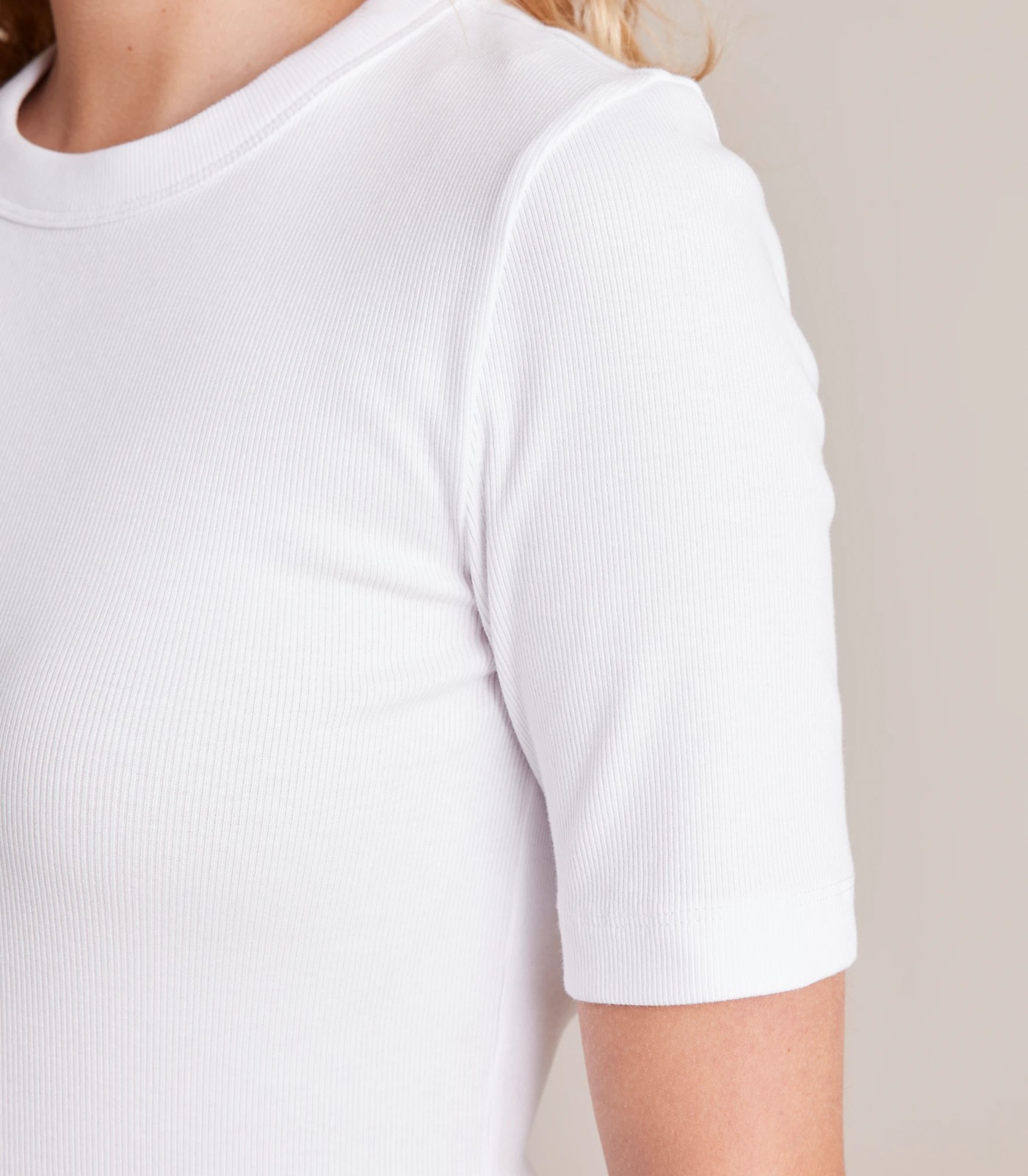Organic Cotton Rib Layer T-Shirt 4 of 6