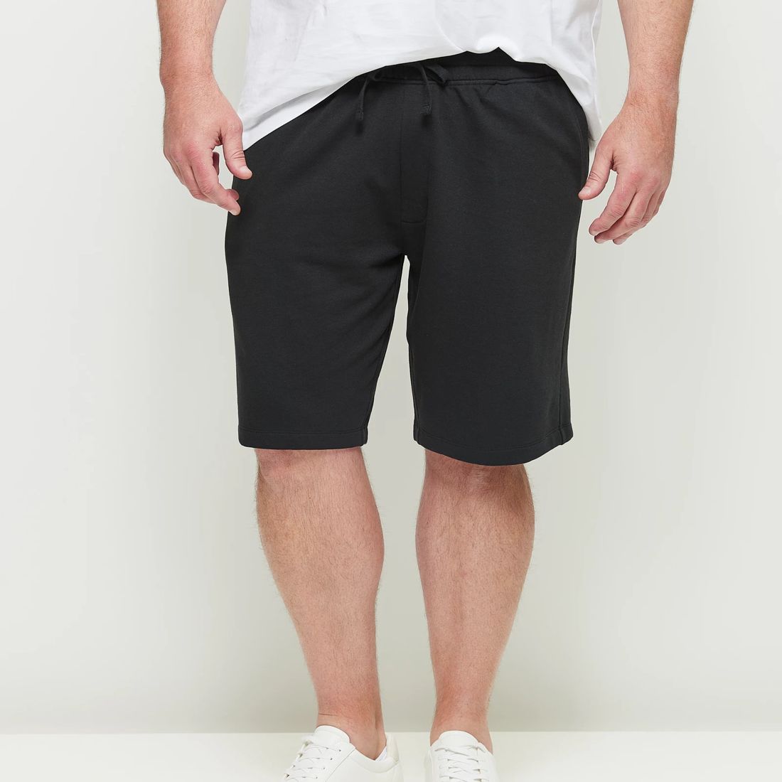 Man Plus Fleece Shorts - Black | Target Australia