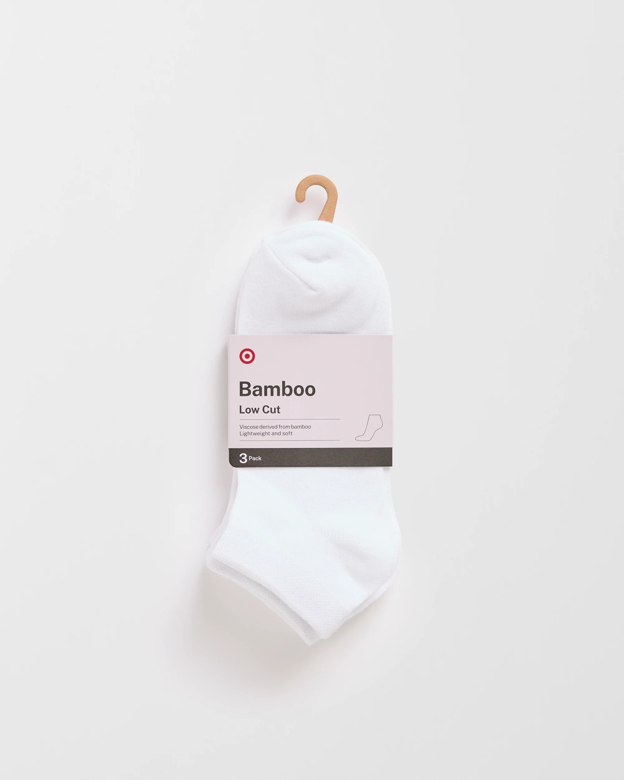 Womens Bamboo Low Cut Socks 3 Pack - White 3 of 3