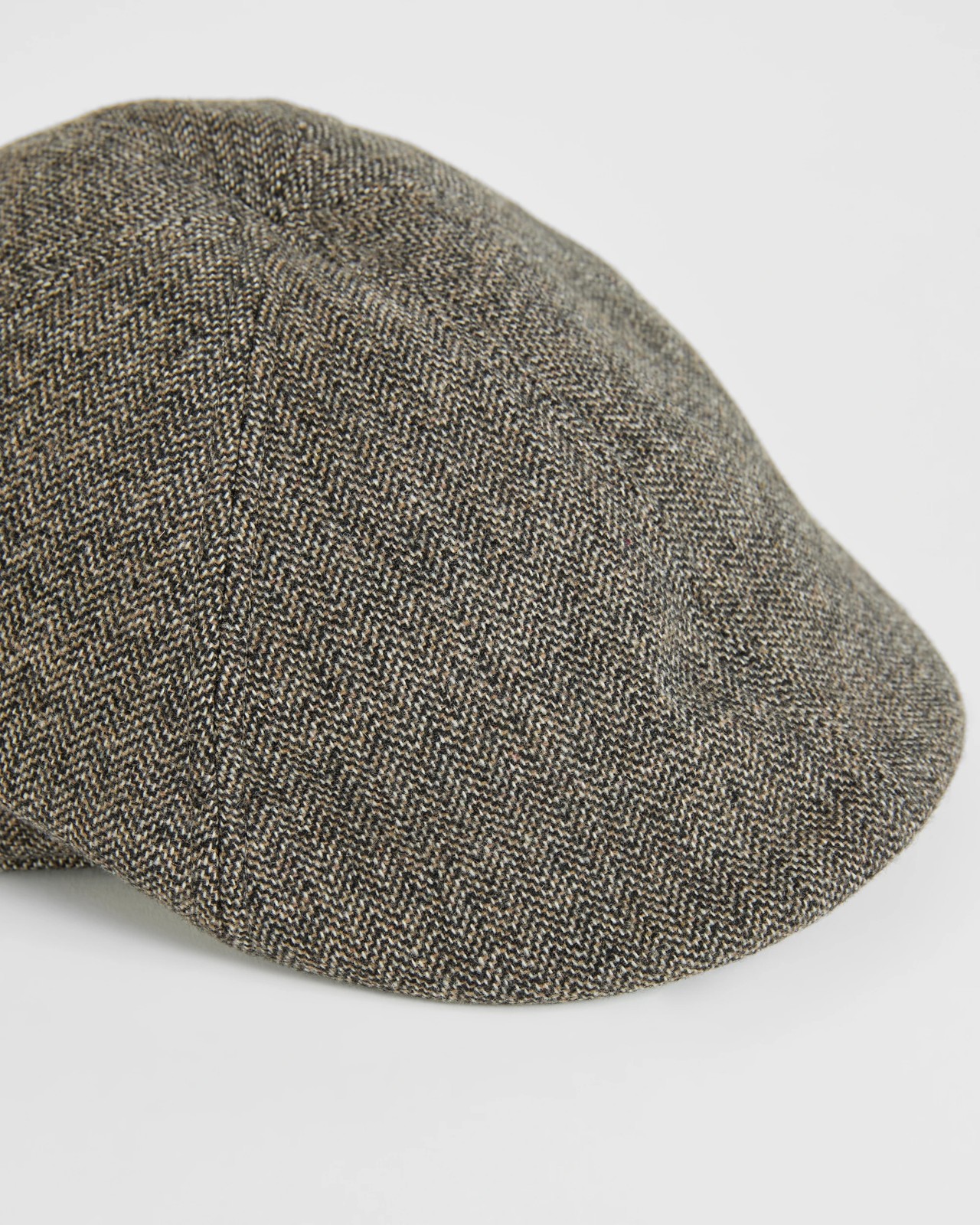 Textured Driving Flat Cap - Charcoal Marle 2 of 3